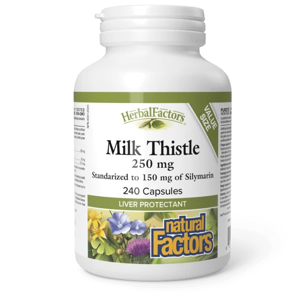 Natural Factors Milk Thistle 250 mg 240 Capsules