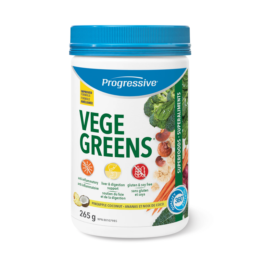 Progressive Vege Greens Pineapple Coconut Flavour 265g Powder