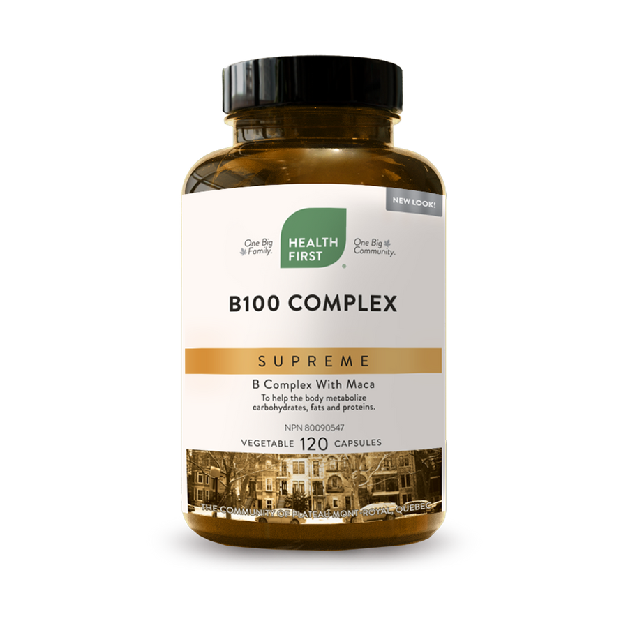 Health First B100 Complex Supreme 120 Veg. Capsules