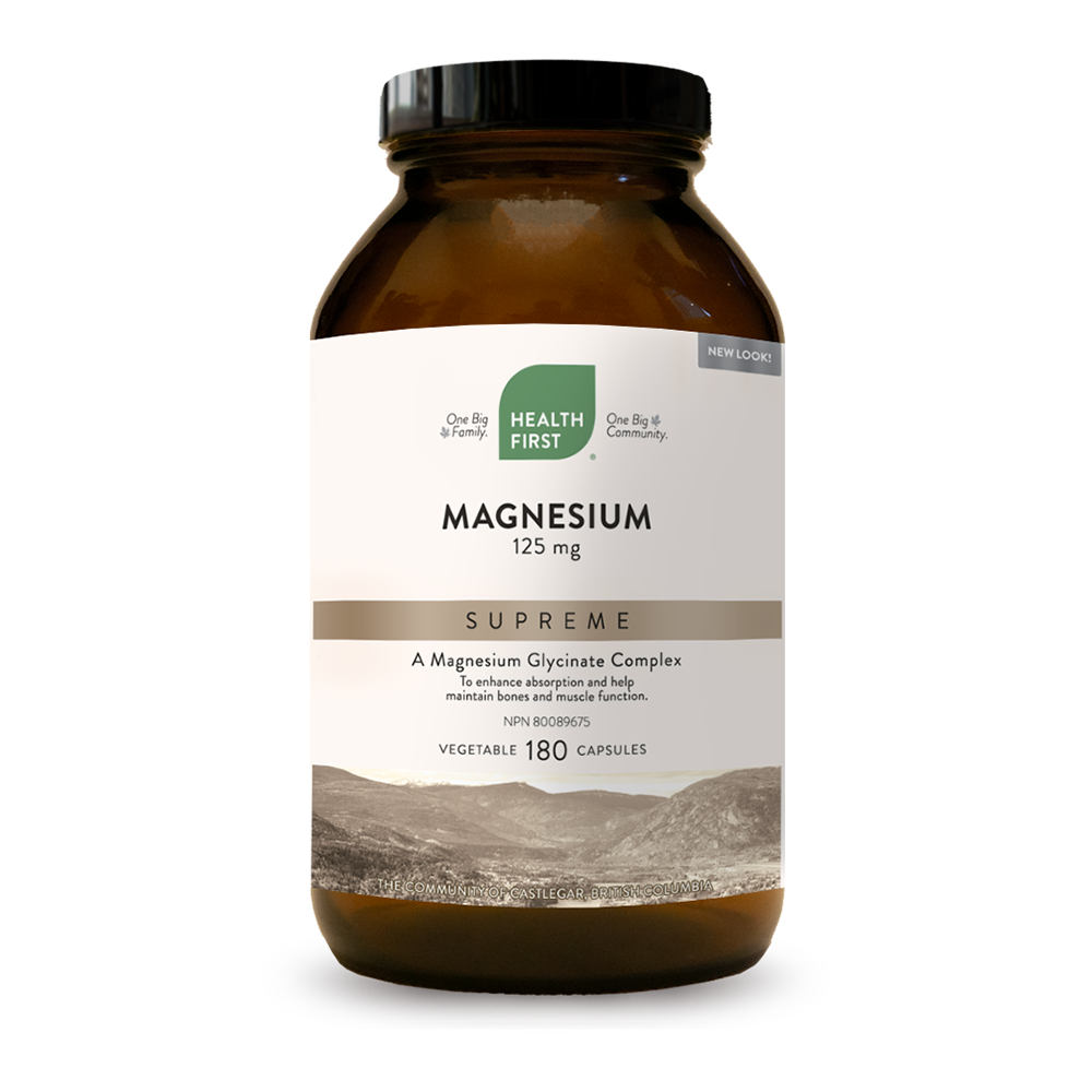 Health First Magnesium Supreme 125mg 180 Veg. Capsules