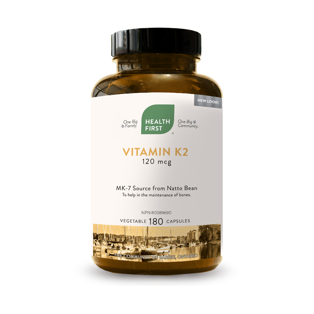 Health First Vitamin K2 120mcg 180 Veg. Capsules