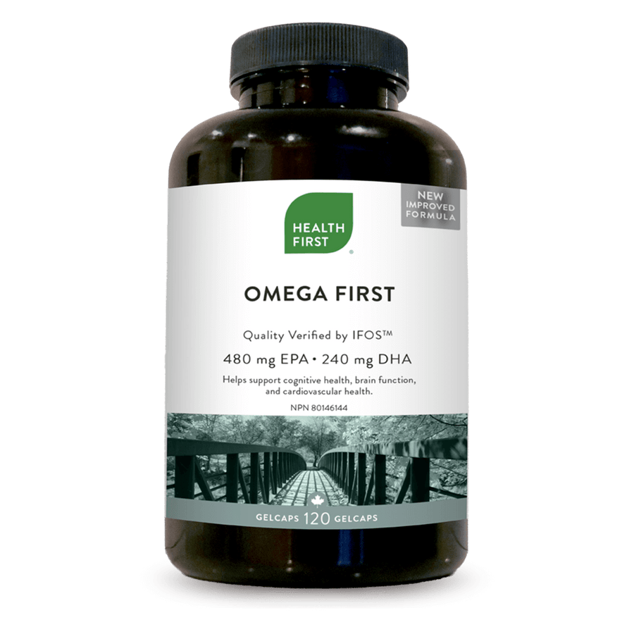 Health First Omega-First 120 Gel Caps | Omega-3 Fish Oil – Natural Focus