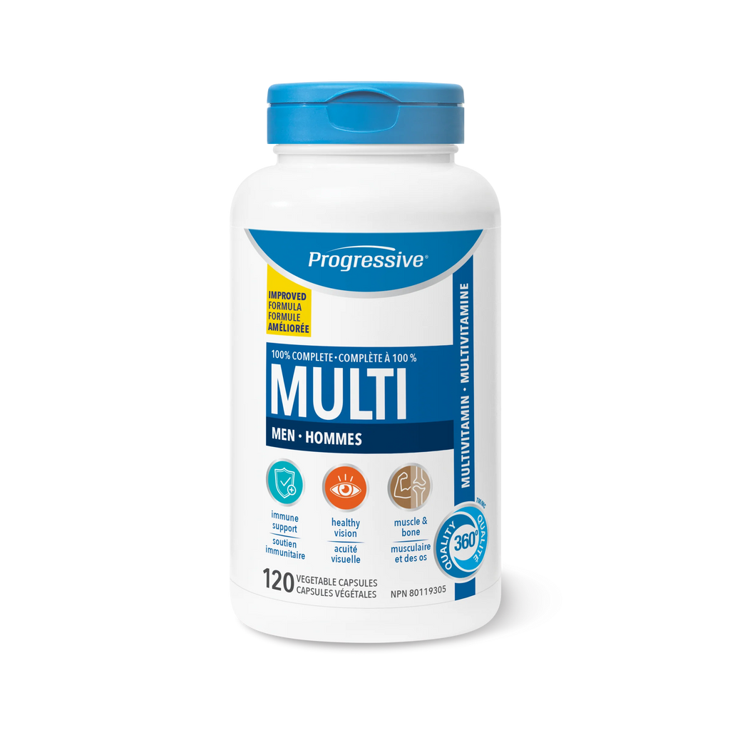Progressive MultiVitamins for Adult Men 120 Veg. Capsules