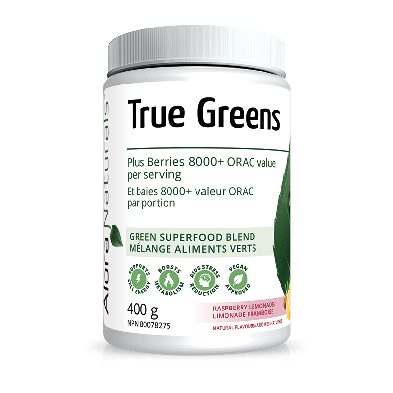 Alora True Greens Raspberry Lemonade Flavour 400g Powder