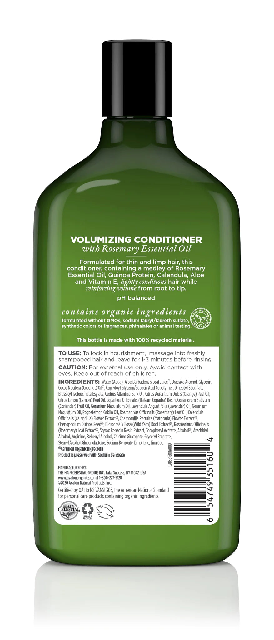 Avalon Volumizing Rosemary Conditioner 312g