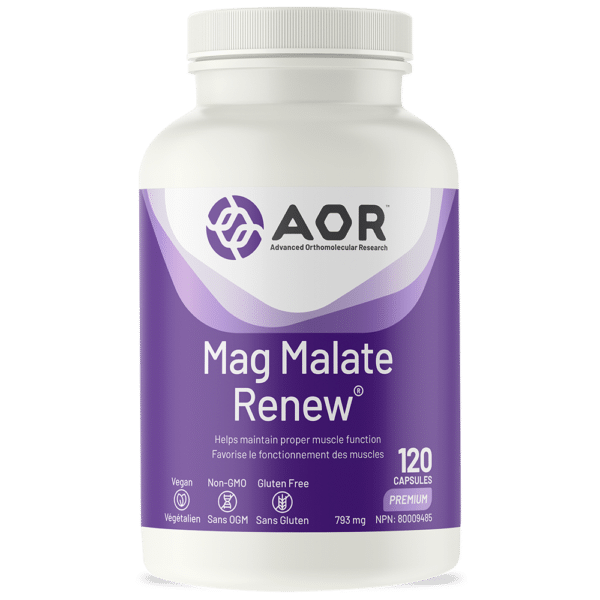 AOR Mag Malate Renew 120 Capsules