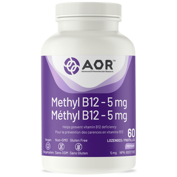 AOR Methyl B12 - 5 mg 60 Lozenges
