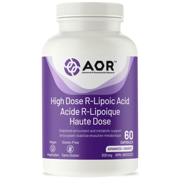 AOR High Dose R-Lipoic Acid 60 Capsules