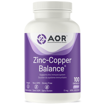 AOR Zinc-Copper Balance 100 Capsules