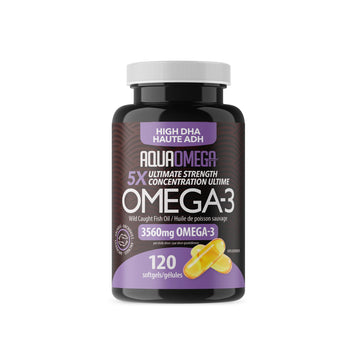 AquaOmega 5X Omega-3 | 3560mg 120 Softgels