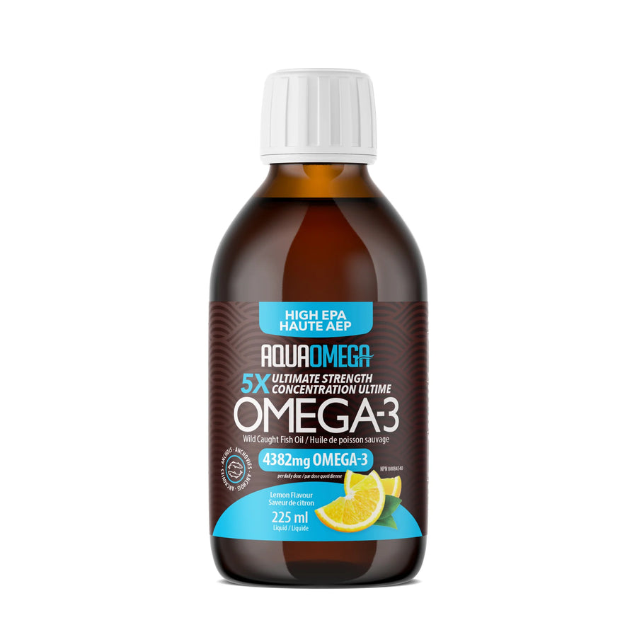 AquaOmega Omega-3 | 4382mg Lemon Flavour 225ml