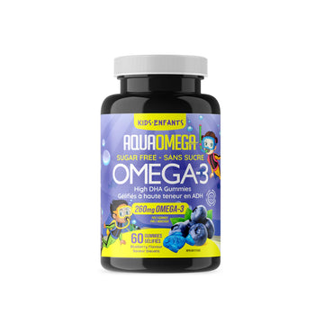 AquaOmega Kids Omega-3 Blueberry Flavour 60 Gummies
