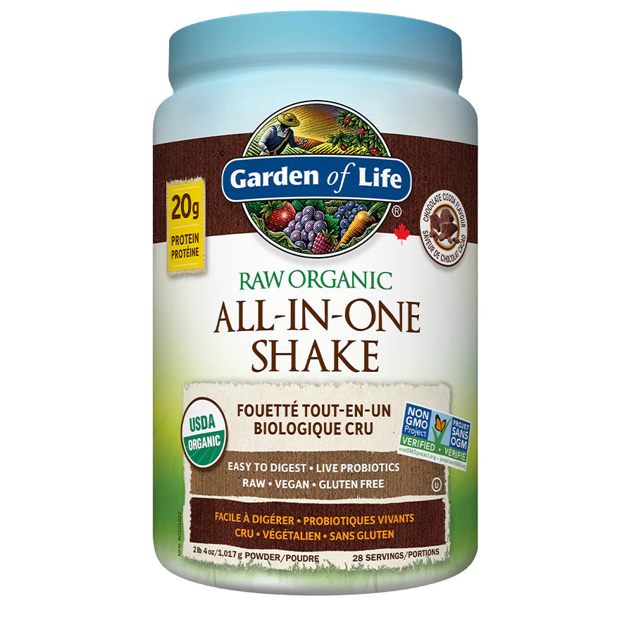 Garden Of Life Raw Organic All-In-One Shake Chocolate Cacao 1017g Powder