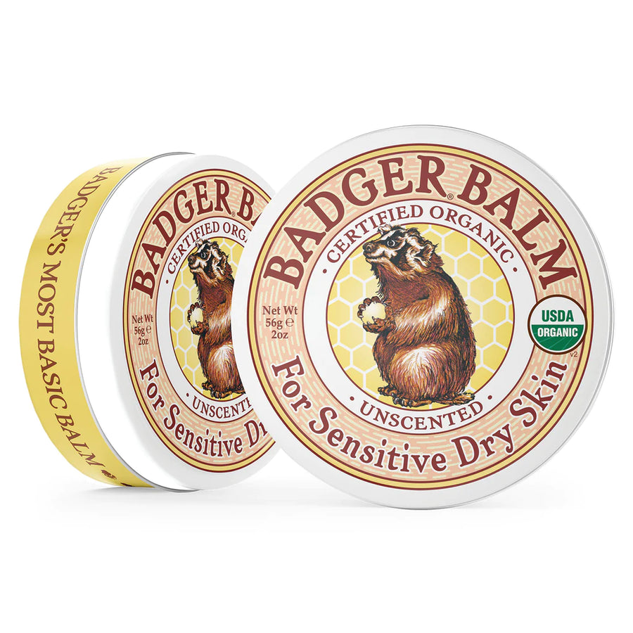 Badger Balm Unscented For Sensitive Dry Skin 56g