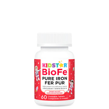 KidStar BioFe Pure Iron 60 Chewables Tablets