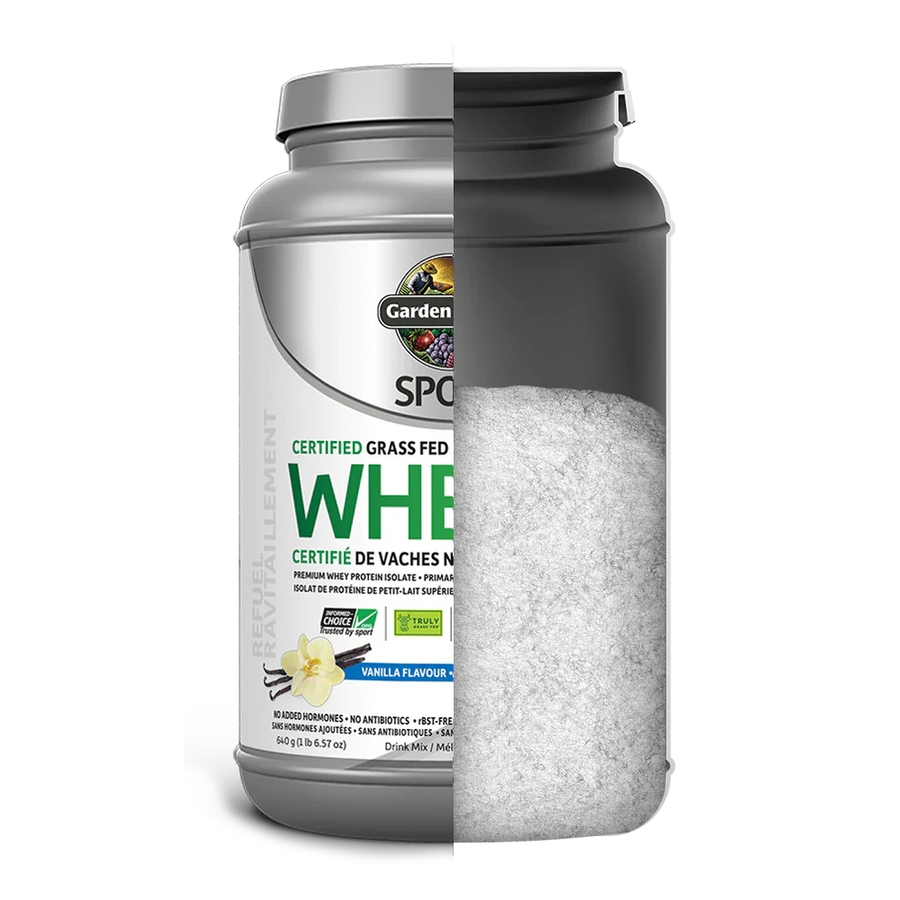 Garden of Life - Sport - Certified Grass Fed Whey Vanilla Flavour 640g Powder