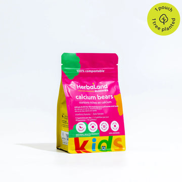 HerbaLand Calcium Bears for Kids 90 Gummies