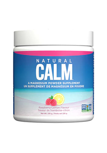 Natural Calm Magnesium Citrate Powder Raspberry Lemon Flavour 226g