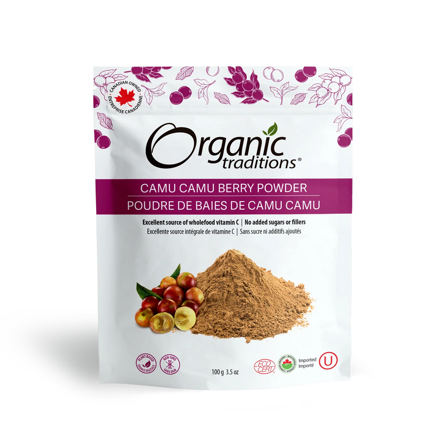 Organic Traditions Camu Camu Berry 100g Powder – Natural Focus