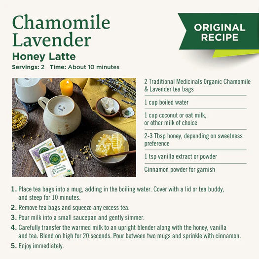 Traditional Medicinals Organic Chamomile & Lavender Tea 16 Bags