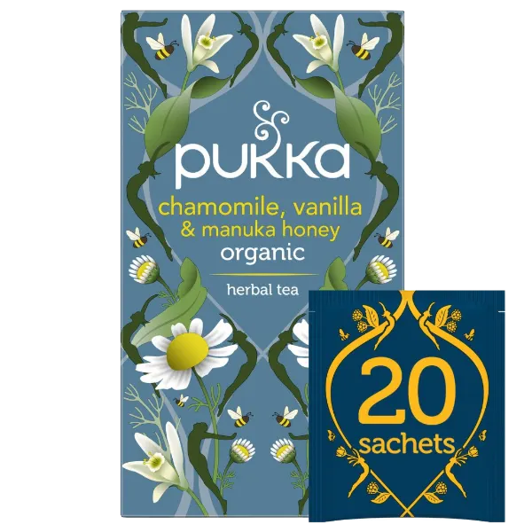 Pukka Chamomile, Vanilla & Manuka Honey Tea 20 Sachets