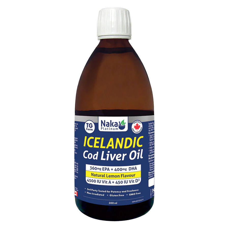 Naka Platinum Icelandic Cod Liver Oil Liquid