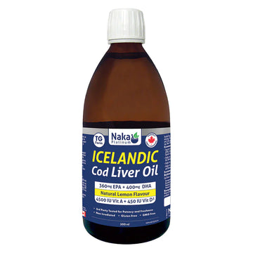 Naka Platinum Icelandic Cod Liver Oil 500ml