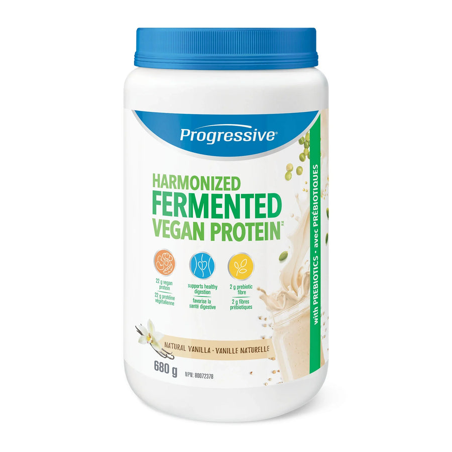 Progressive Harmonized Fermented Vegan Protein Natural Vanilla 680g Powder