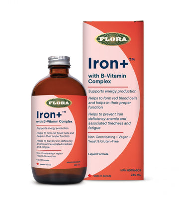 Flora Iron+ Liquid with B-Vitamin Complex 240ml