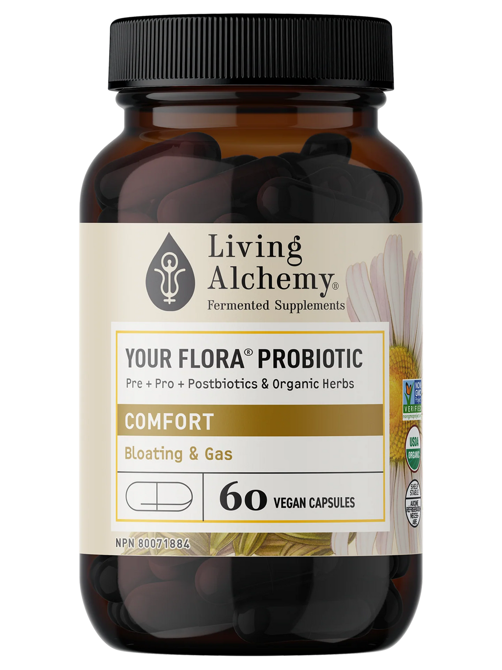 Living Alchemy Your Flora Comfort 60 Veg. Capsules
