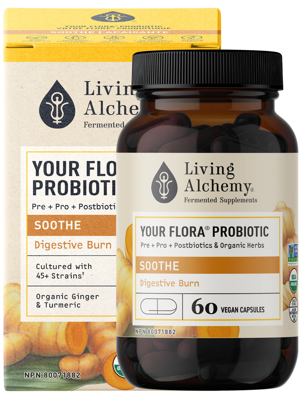 Living Alchemy Your Flora Soothe 60 Veg. Capsules