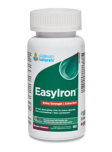 Platinum Naturals EasyIron Extra Strength 60 Veg. Liquid Capsules