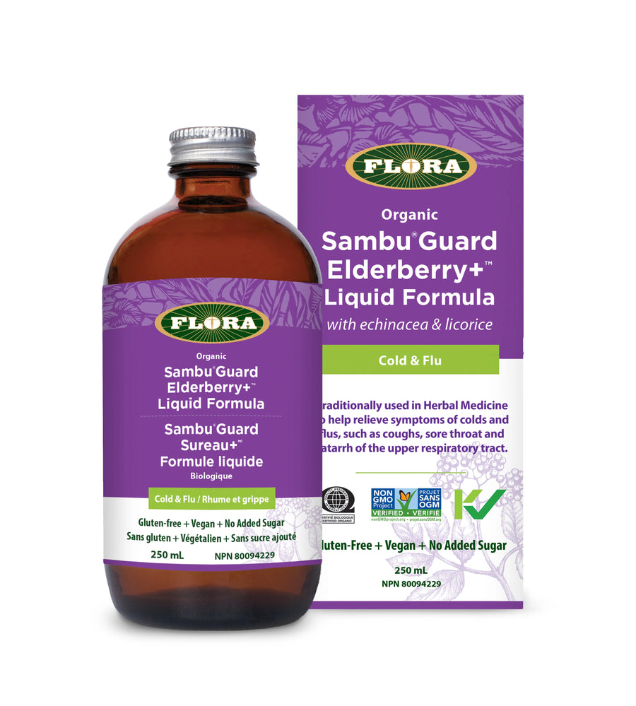 Flora Organic Sambu Guard Elderberry+ Liquid Formula 250ml