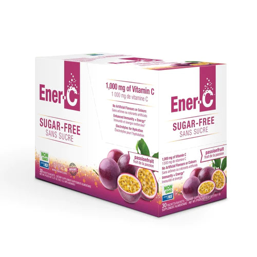 Ener-C Sugar Free Drink Mix 1,000mg of Vitamin C Passionfruit Flavour 30 Packets