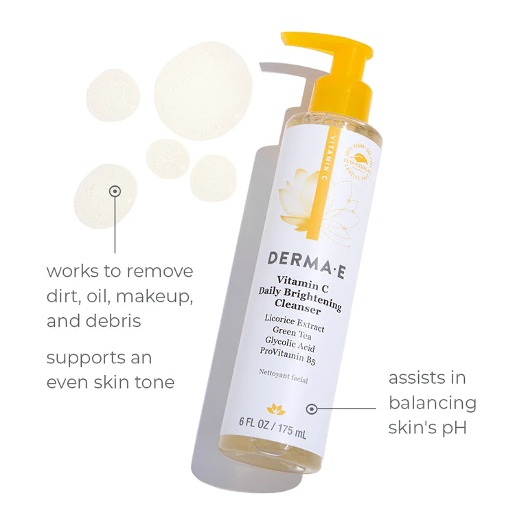 Derma·E Vitamin C Daily Brightening Cleanser 175ml