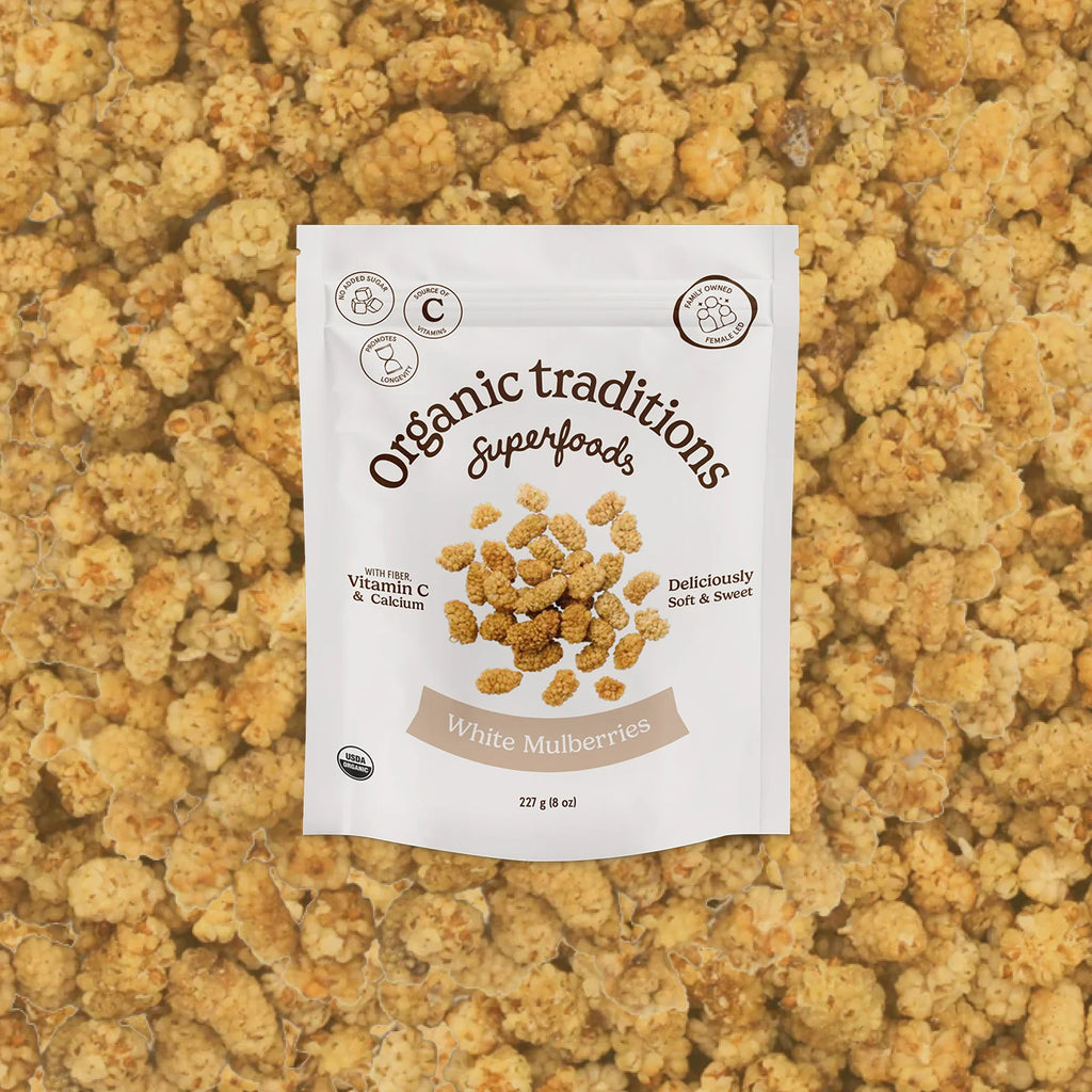 Organic Traditions White Mulberries 227g