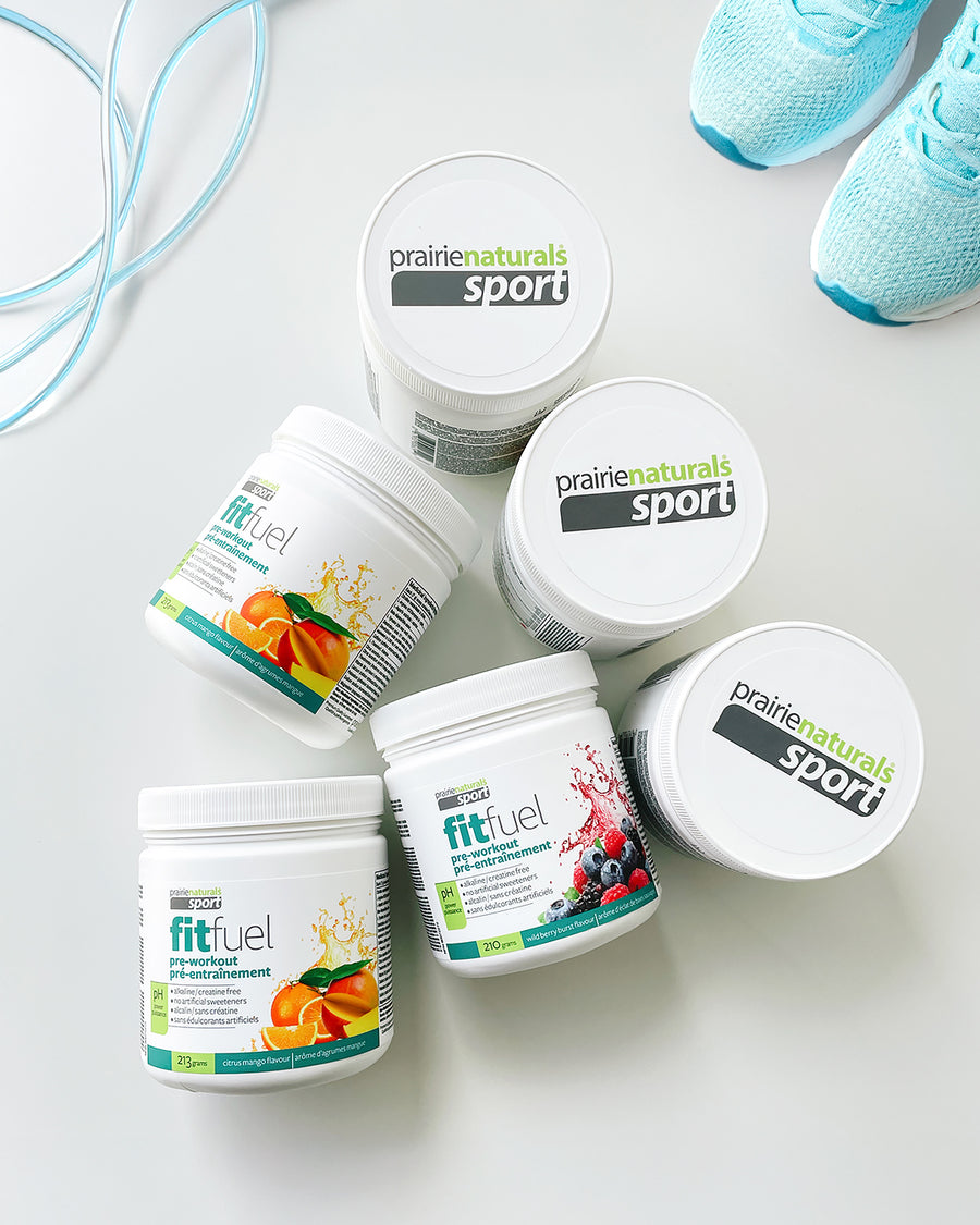 Prairie Naturals FitFuel Pre-workout 210g Powder Wildberry Flavour