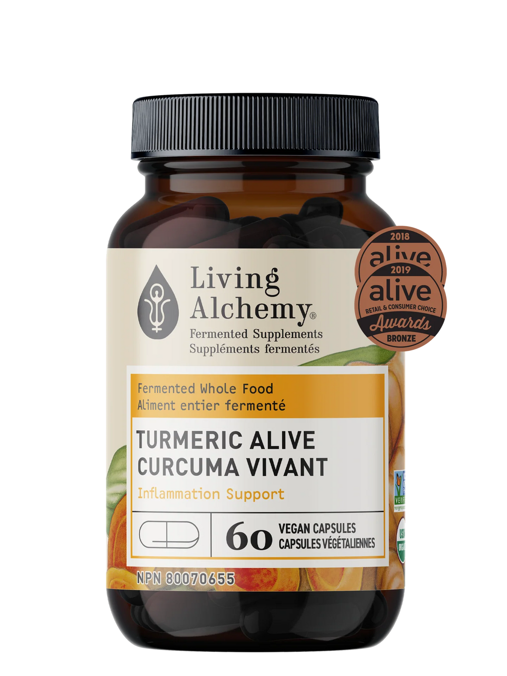 Living Alchemy Turmeric Alive 60 Veg. Capsules