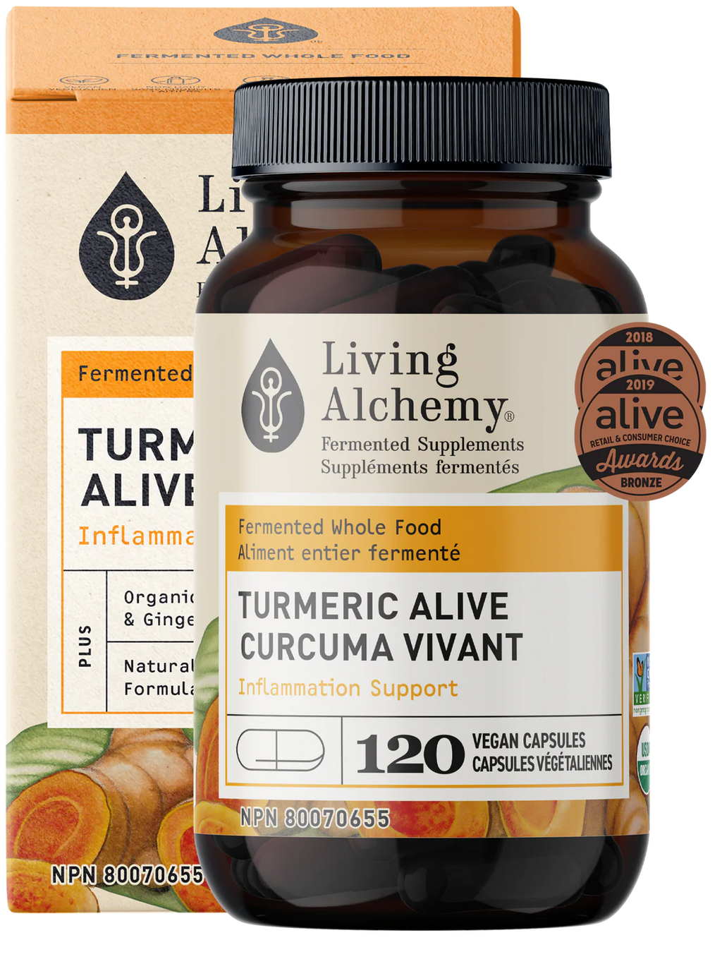 Living Alchemy Turmeric Alive 120 Veg. Capsules