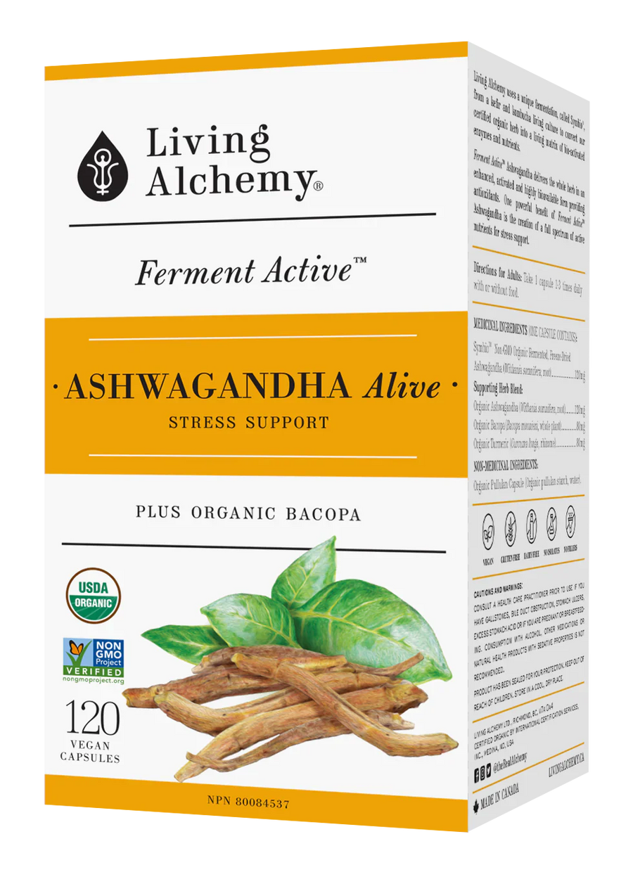 Living Alchemy Ashwagandha Alive 120 Veg. Capsules