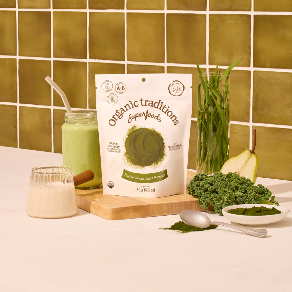 Organic Traditions Barley Grass Juice 150g Powder