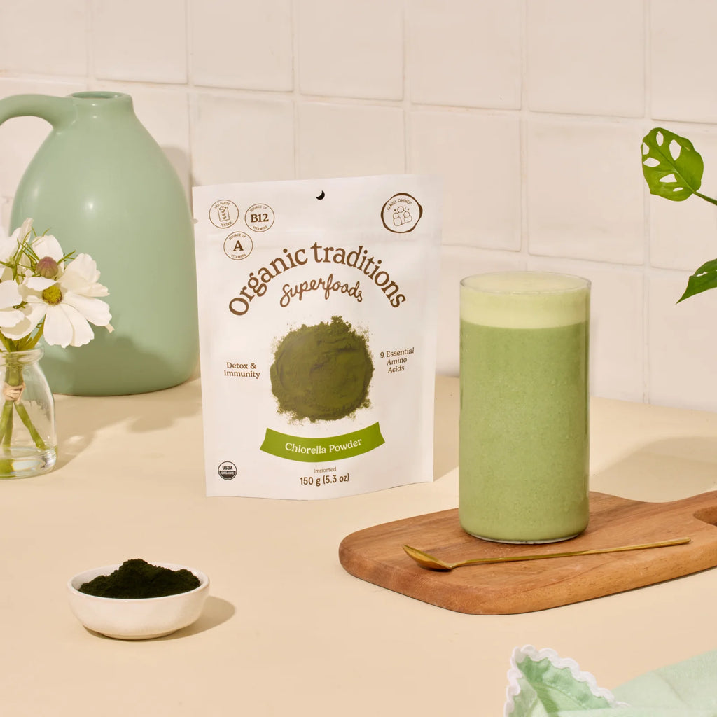 Organic Traditions Chlorella 150g Powder