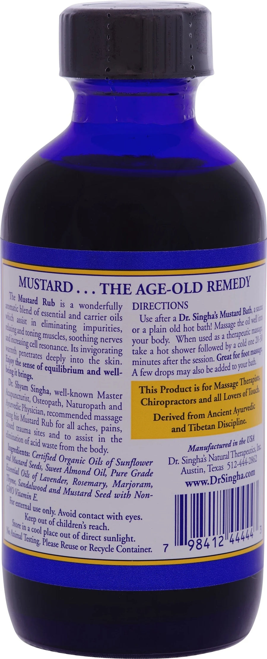 Dr. Singha's Mustard Rub 118ml Liquid