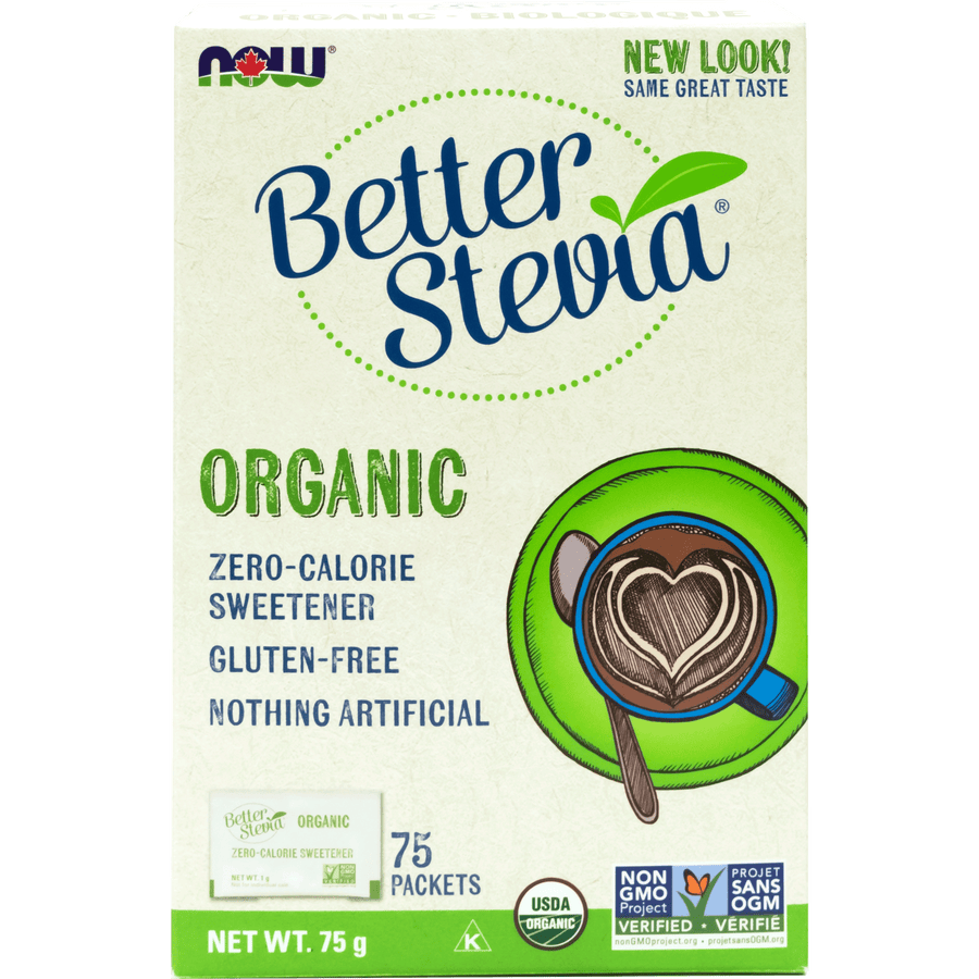 Now BetterStevia Organic 75 Packets