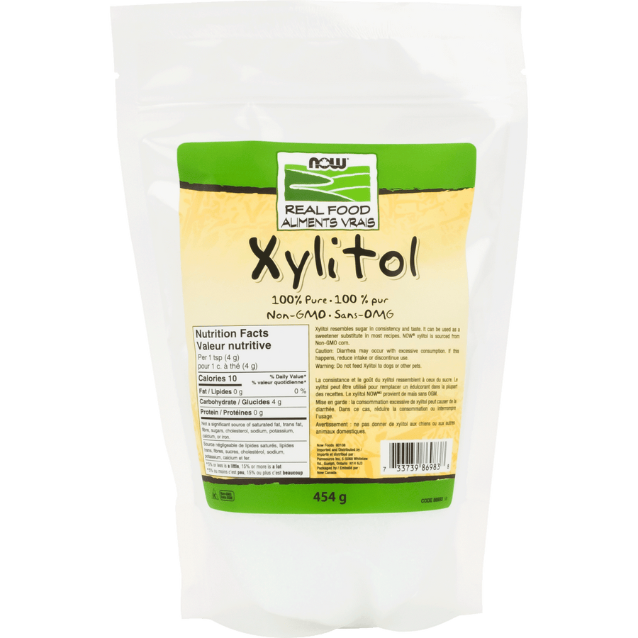 Now Real Food Xylitol 100% Pure Powder 454g