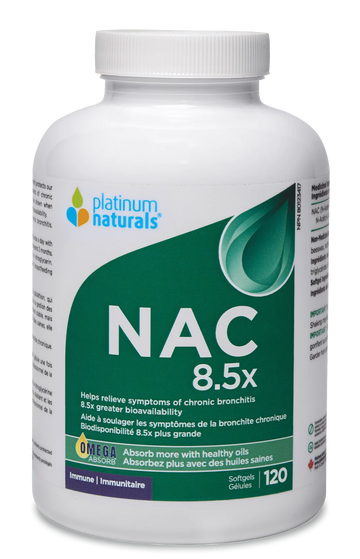 Platinum Naturals NAC 8.5x 120 Softgels