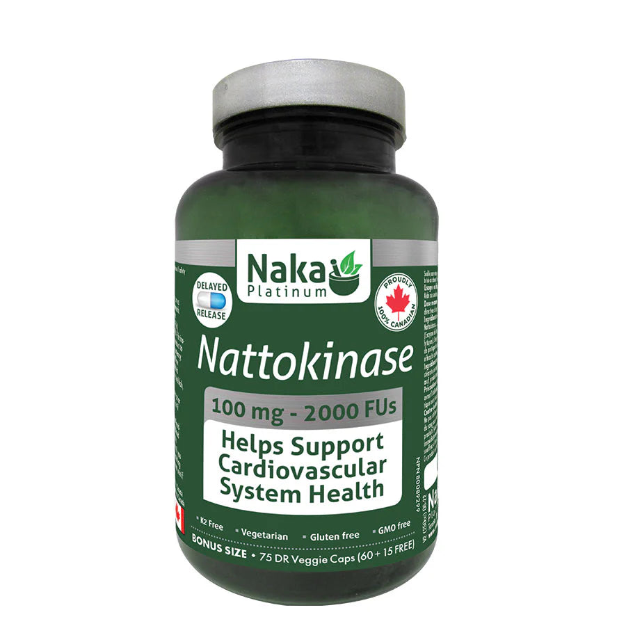 Naka Nattokinase 75 DR Veg. Capsules