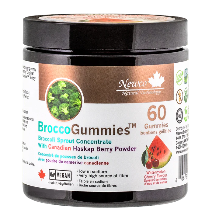Newco BroccoGummies Watermelon 60 Gummies