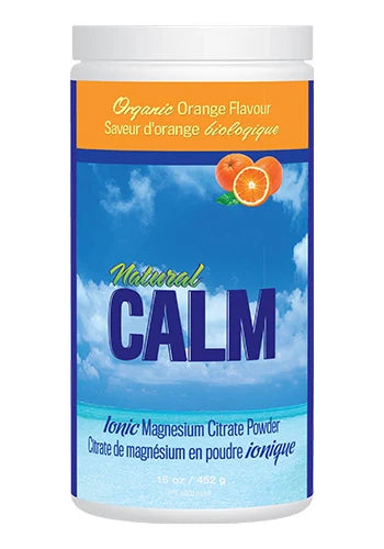 Natural Calm Magnesium Citrate Powder Orange Flavour 452g