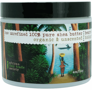 AFTS Raw Unrefined 100% Pure Shea Butter Organic & Unscented 114g